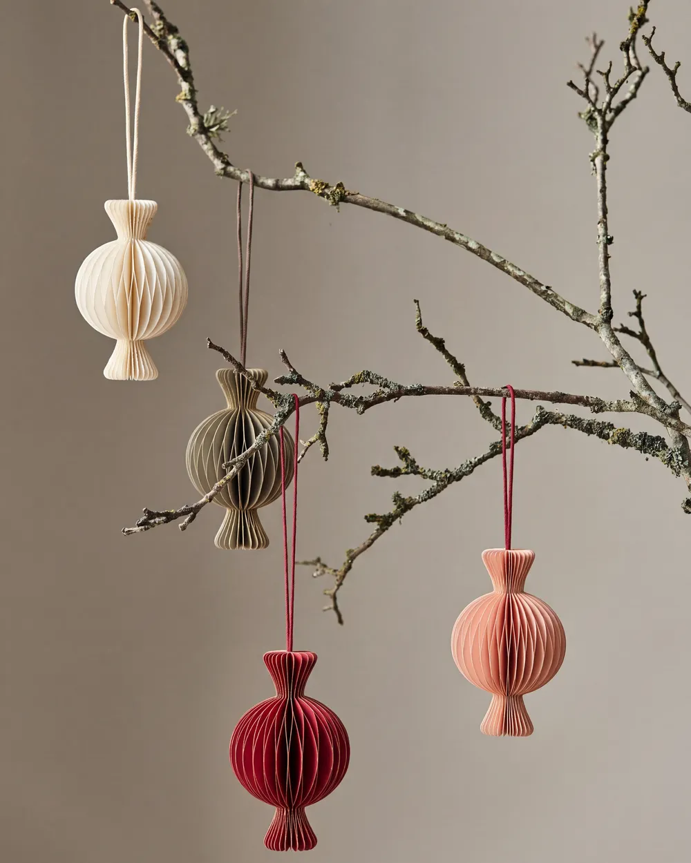 Set of 16 Christmas Tree Ornaments RAUMA Paper Multicolour