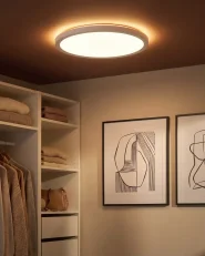 Lampa sufitowa LED VELORA Z pilotem Ze ściemniaczem Biały_1131673