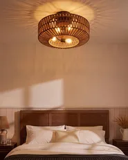 Plafondventilator met verlichting ESTERO met afstandsbediening Bruin_1125560