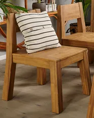 Garden Chair LIVORNO Acacia Wood Brown_797349