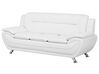 3-Sitzer Sofa Kunstleder weiss LEIRA _711167