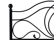 Łóżko Metal LYRA 120 x 200 cm Czarny_1026491