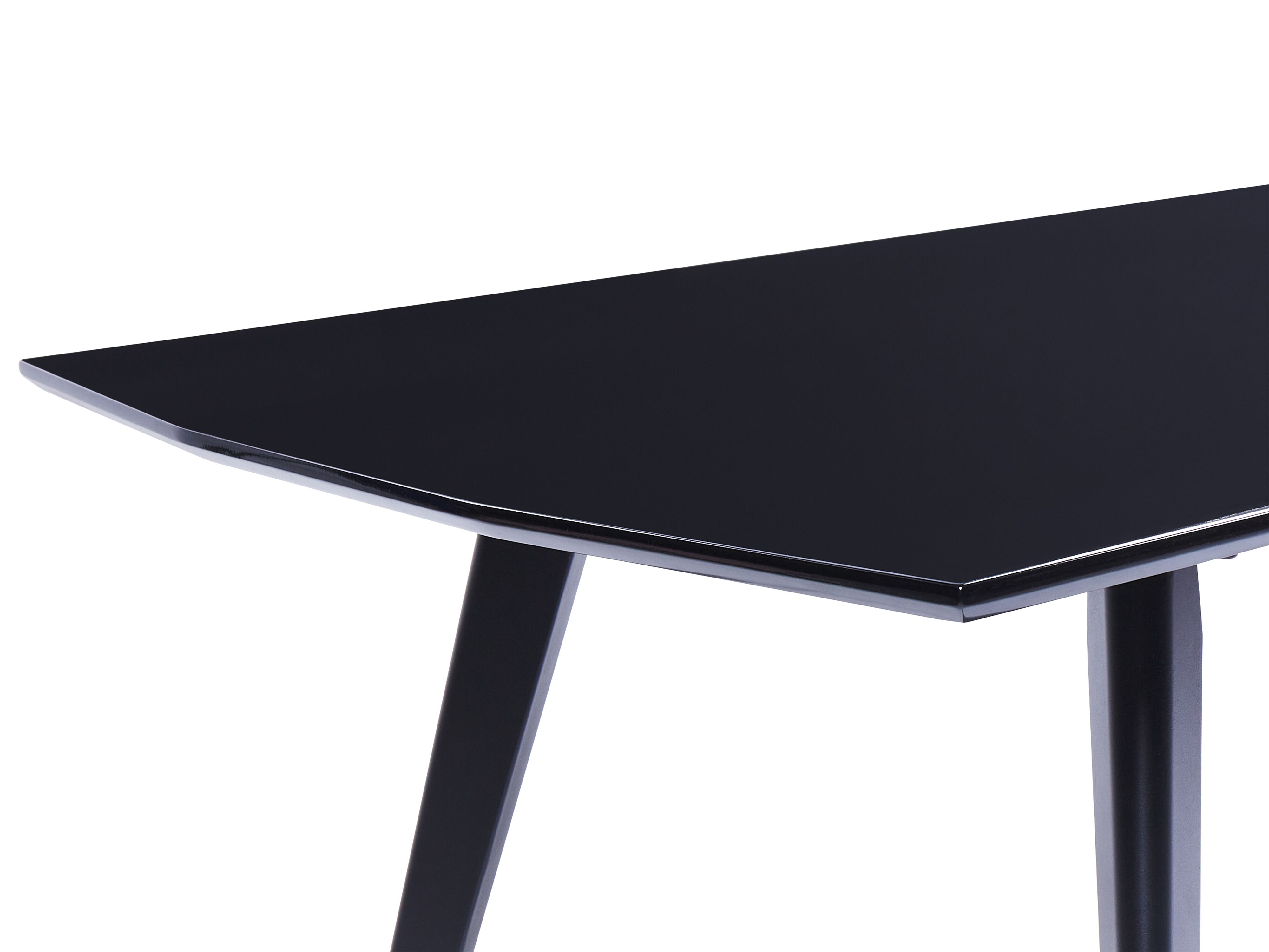 STRAHL - Table Repas L.160cm Métal Noir et Bois Massif - Maison STRAHL - Table Repas L.160cm Métal Noir et Bois Massif - Maison