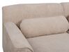 Hoekbank chenille beige rechtszijdig SIMOS_927941