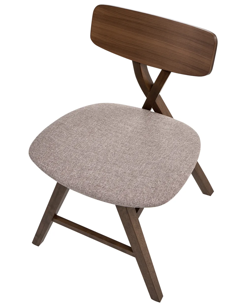 Set di 2 sedie da pranzo LELAND Legno Marrone/Tortora_1065929