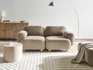 Divano modulare 2 posti AMLI Tessuto Beige_1070222