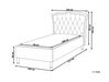 Sametová postel 90 x 200 cm béžová METZ_861359