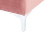 6-sits U-formad modulsoffa i sammet rosa EVJA_858825