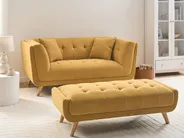 Sofa 2 Seater HABO Fabric Mustard_1077332