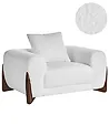 Fauteuil VINLIDEN Bouclé Blanc