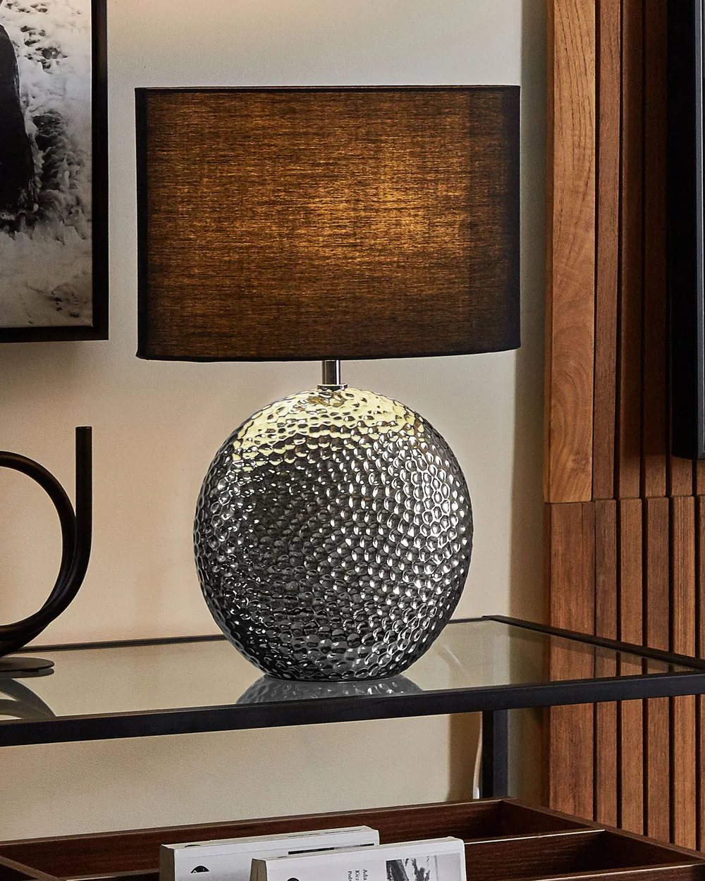 Table Lamp NASVA Ceramic Silver_864111