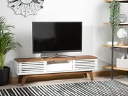 Szafka RTV DETROIT Brązowy/ biały_732746