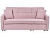 Divano letto 3 posti tessuto rosa GLOMMA_928675