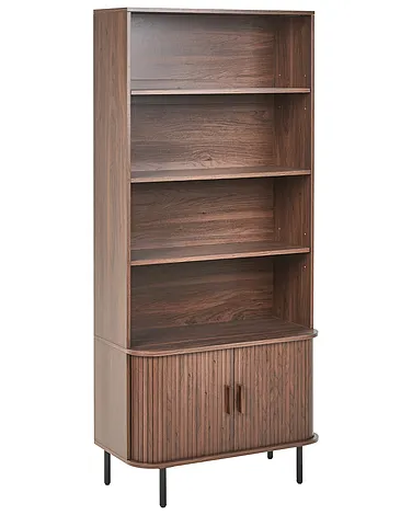 Bücherregal mit 6 Ebenen BRADLEY 180 cm Dunkelbraun