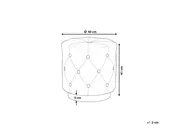 Puf CARROLLTON Welur Jasnoszary_765901