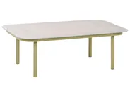 Sofa ogrodowa ze stolikiem dla 4 osób POLLINA Metal Zielony_1079015