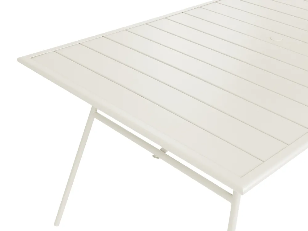 Garden Dining Set 6 Seater TERENZO Metal Light Beige_1077678