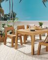 Záhradná jedálenská stolička zo svetlého akáciového dreva LIVORNO_797514