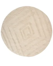Kids Rug TURTUK  Light Beige ø 120 cm Cotton_1135361