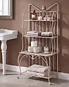 Shelving Unit PAVONA 94 cm 170 cm Metal Light Beige