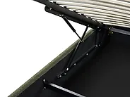 Bett mit Stauraum ohne Kopfteil DINAN Bouclé Dunkelgrün 120 x 200 cm_1188254