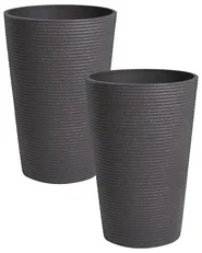 Kétdarabos virágcserép szett MEUM 35 cm Fekete_1123754