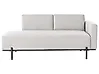 Chaise Longue SAVASSE Faux Linen Light Grey