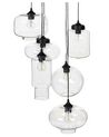 6 Light Glass Pendant Lamp Transparent BEMBOKA_868818