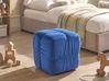 Puff TURLEY Bársony Kék