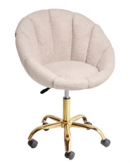 Desk Chair ANNABELLE Boucle Beige_1000157