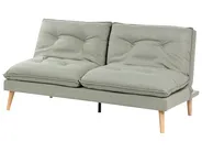 Sofa Bed 3 Seater YILA Fabric Green_1056264