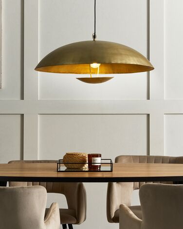 Metal Pendant Lamp Brass AGRANI