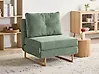 Single Sofa Bed JERSLEV Fabric Light Green