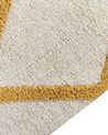 Shaggy Cotton Area Rug 160 x 230 cm Off-White and Yellow BEYLER_842985