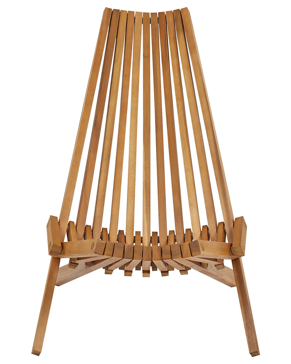 Set di 2 sedie da giardino BELLANO Legno d'acacia Marrone_921799