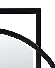 Wall Mirror AUXY 78 cm 70 cm Metal Black_915722