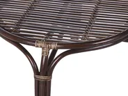Garden Lounge Set with Table 4 Seater BRINDISI Rattan Dark Brown_821619