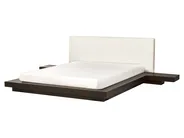 Bed Boucle ZEN 160 x 200 cm (EU King Size) Dark Ash Wood_931435