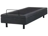 Adjustable Bed without Headboard Fabric DUKE 80 x 200 cm (EU Small Single) Dark Grey_951785
