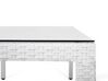 Table de jardin en rotin blanc 220 x 100 cm ITALY_678098