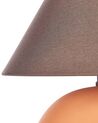 Keramická stolní lampa oranžová LIMIA_878643