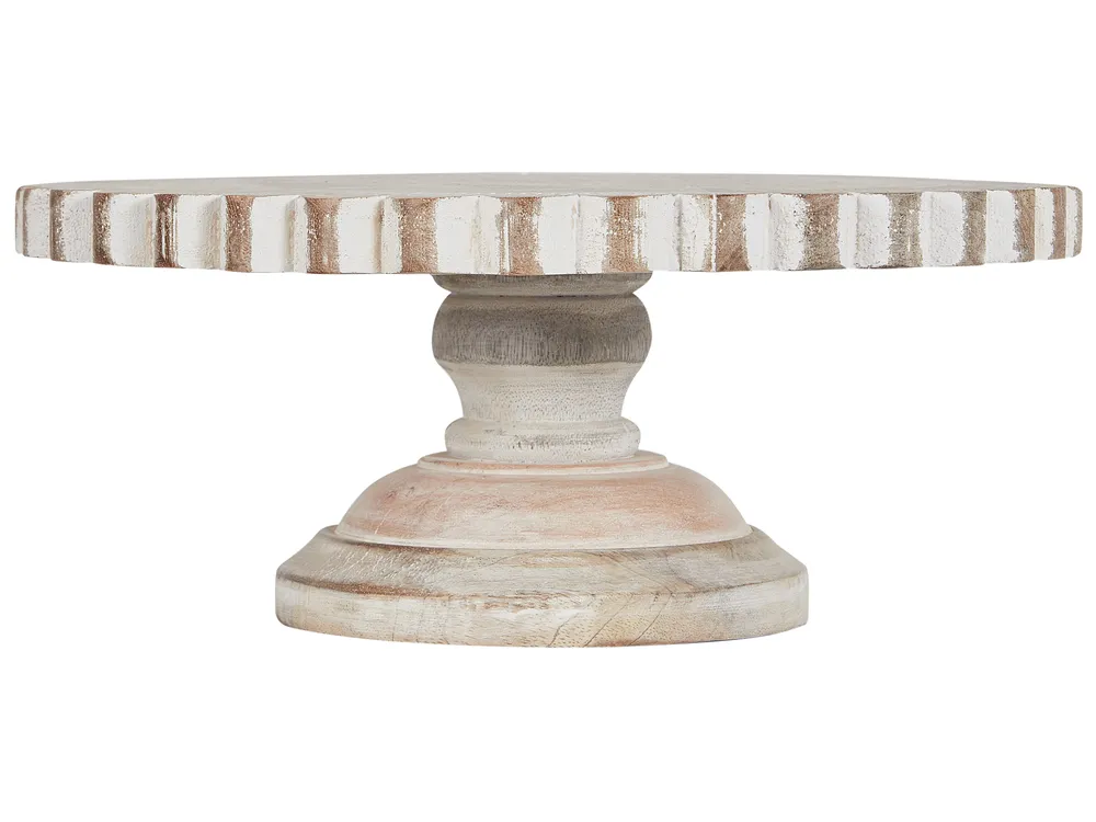 Cake Stand MEMFIS Mango Wood Light Brown
