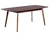Ausziehbarer Esstisch MADOX Dunkle Walnuss 150/190 cm 90 cm