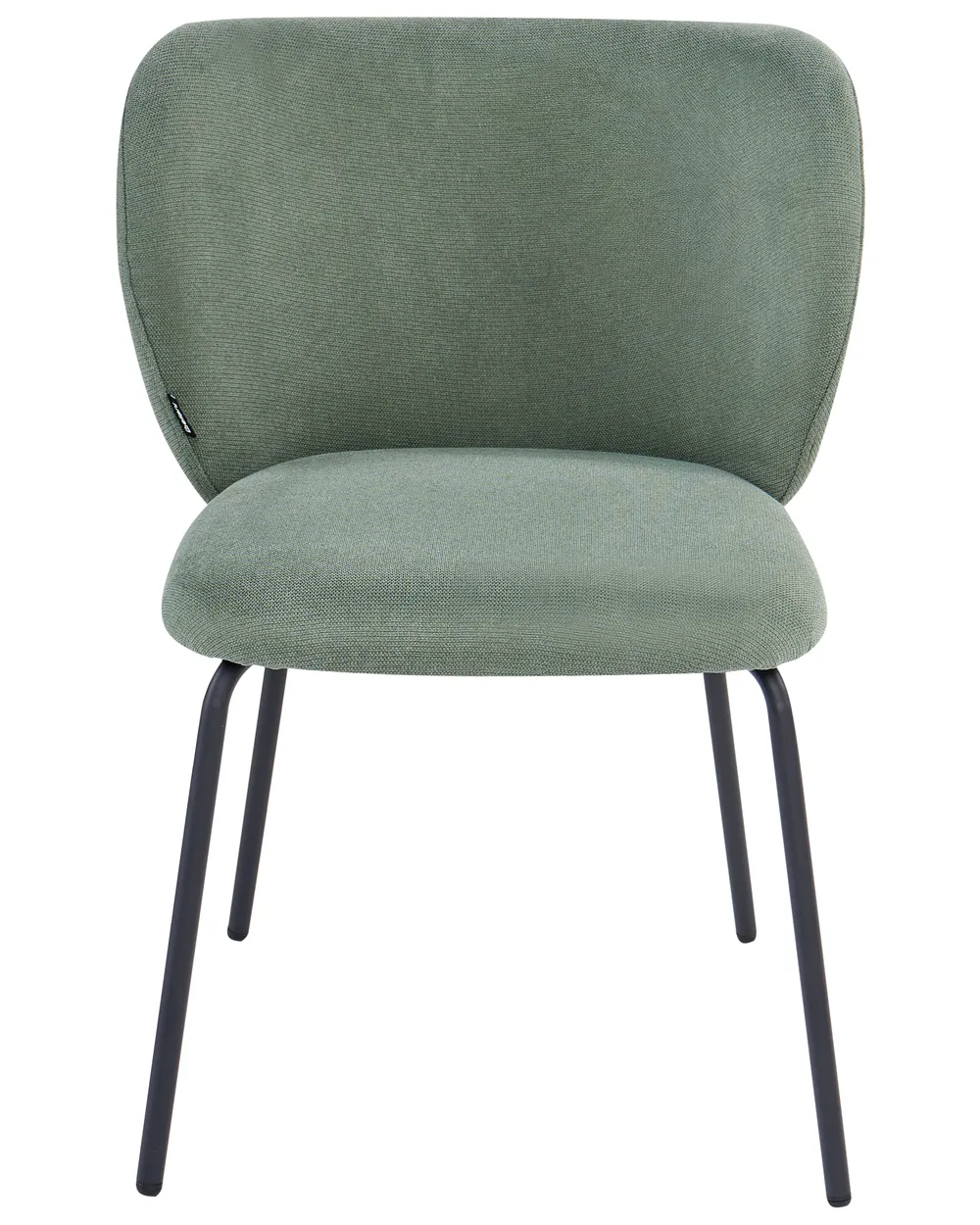 Set di 2 sedie da pranzo CALERA Tessuto Verde chiaro_1055230