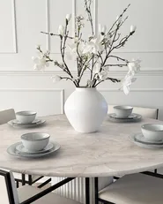 Set di 12 stoviglie CHERVIL Gres porcellanato Azzurro_991781