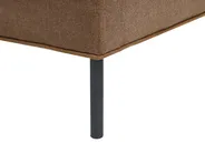 Corner Sofa 3 Seater SATER Fabric Brown Left Hand_1019347
