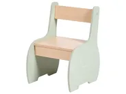 Kids Table with Chairs LUCAS Light Brown/ Green_1088046