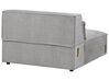 Soffa utan armstöd 2-sits modulär tyg grå HELLNAR_912040