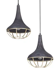Pendant Lamp BAGMATI Mango Wood Black_867778