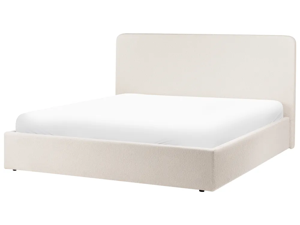Ottoman Bed BRENON Boucle Off-White 180 x 200 cm (EU Super King)_1055954